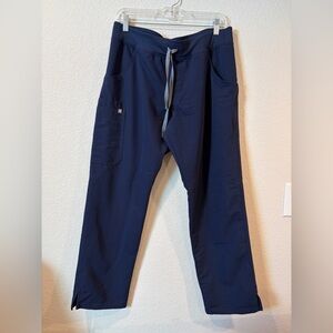 Figs Navy Drawstring Scrub Pants
